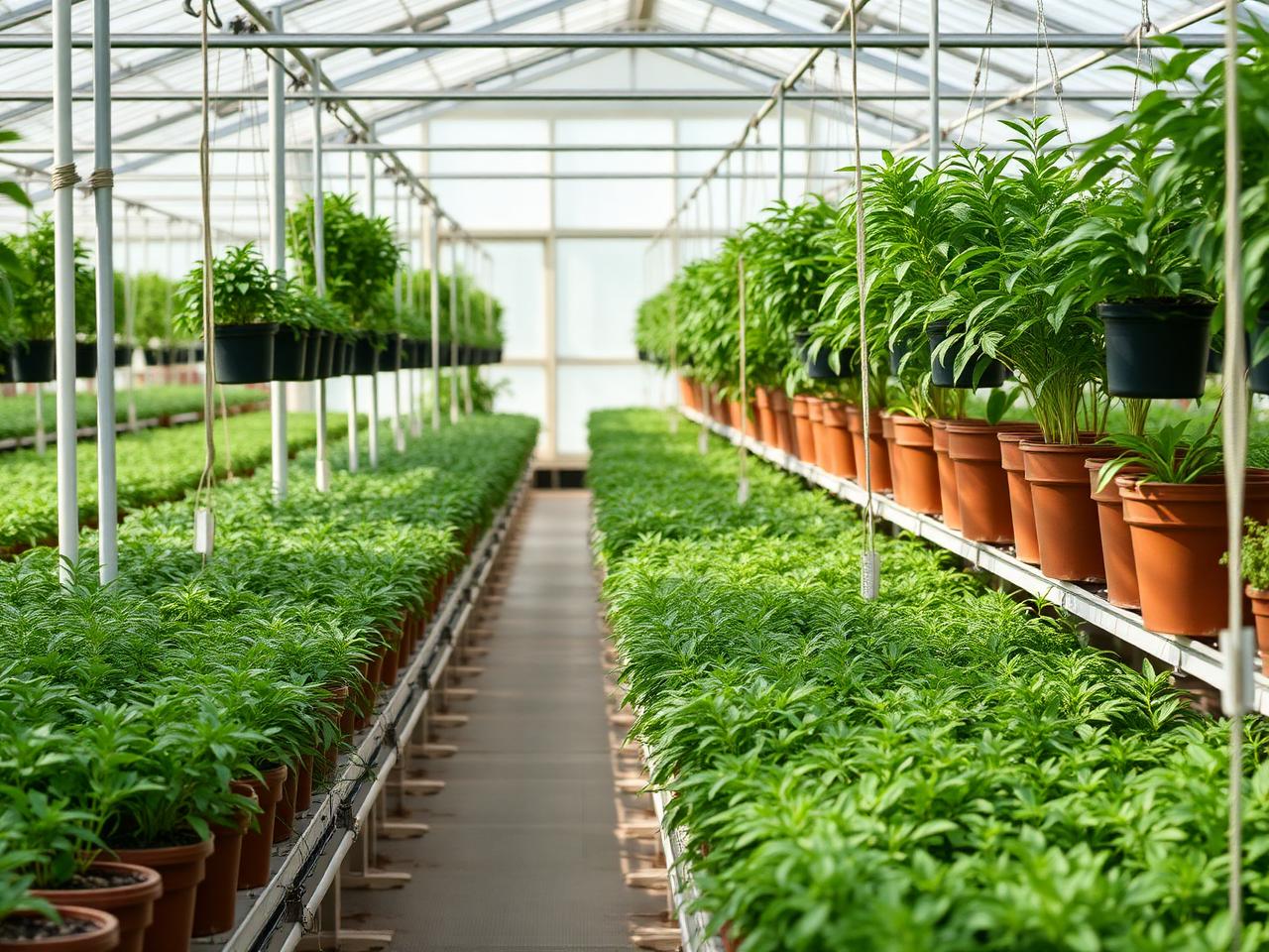 Plant Depot Nursery greenhouse interior
